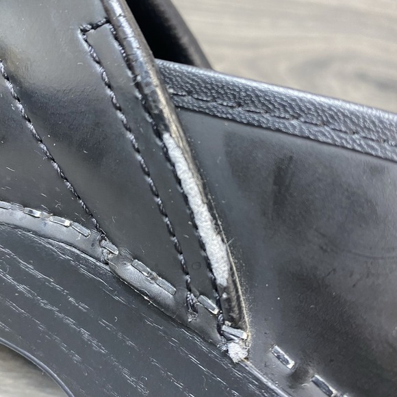 Dansko 38/7 US Womens Shoes Gloss Black Leather Mule Clog Nurse Comfort - Picture 11 of 16